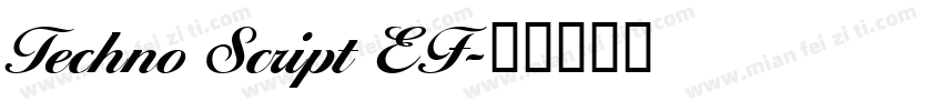 Techno Script EF字体转换